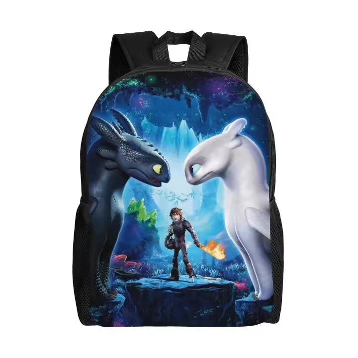Mochila infantil "Cómo entrenar a tu dragón" Desdentado, resistente al agua, ideal para la universidad, viajes, senderismo, camping, etc. - 1