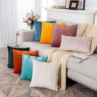 Juego De 2 Fundas Para Cojines Verdes Decorativas Suaves Y Sólidas De Velours Para Sofá Y Dormitorio Cuidado Del Ambiente: Sin Químicos Origen: China Continental Estilo Americano Poliéster 100% Lavable Y Desmontable - details 7