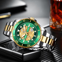 Reloj CURREN Para Hombre Diseño Mécanico Imitado En Acero Inoxidable Bandeja Luminoso Resistente Al Agua Estilo Casual Y Moda - details 16