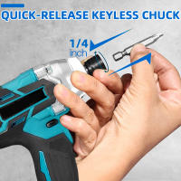 Destornillador Eléctrico Inalámbrico 18V Con Luz LED Y Destornillador De Impacto Brushless Para Batería Makita Máxima Torque 380NM - details 3