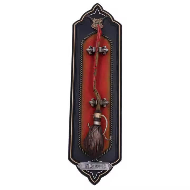 Figura Cuadro 3D Poliresina Nemesis Now Escoba Saeta de Fuego Harry Potter 35cm Pintada a Mano para Exponer en Pared - 1