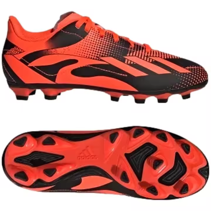 Botas de Futbol Adidas  para niños en color naranja - 1