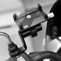 Soporte De Apoyo Para Espejo Retrovisor De Motocicleta Extensor De Montaje De Manillar Adaptador De Teléfono Móvil Con Cierre Rápido Material De Aluminio - details 3