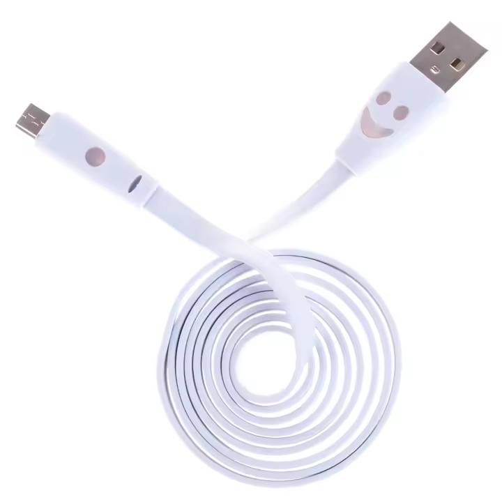 DAM. CABLE PLANO MICRO USB SMILE. 100x1x1cm - 1