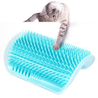 Cepillo Para Gatos Esquina Masajeador Self Groomer Comb Cepillo Para Rascar Y Peinar El Roce En La Cara De Gato Producto De Combinado Plástico - details 4