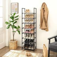 ZAPATERO ORGANIZADOR DE ZAPATOS 8 BALDAS ESTANTERIA PARA ZAPATOS ESTRUCTURA DE METAL CAPACIDAD DE 16 A 20 PARES COLOR NEGRO - details 7