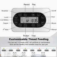 Dispensador Automático De Alimentos Para Mascotas Inteligente Con APP Timer Dual Acero Inoxidable Alimentación Remota Adecuado Para Gatos Y Perros - details 9