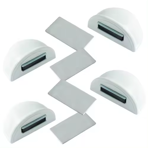 Tope Puerta Magnético JANDTEK - Retenedor Blanco 4 o 6 Und - Protección Paredes - Pack - 1