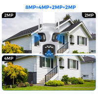 Cámara PTZ 4K Wifi Hiseeu Con Tres Lentes Y Tres Pantallas Para Exterior Vigilancia Video CCTV Con Seguimiento Automático Aplicación ICSEE P2P - details 1