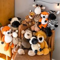 Juguetes De Peluche Suaves Para Niños Y Bebés Oso León Elefante Tigre Perro Zorro Mono Ciervo Regalo Kawaii Para Niños Juguetes De Animales Del Jungla - details 22