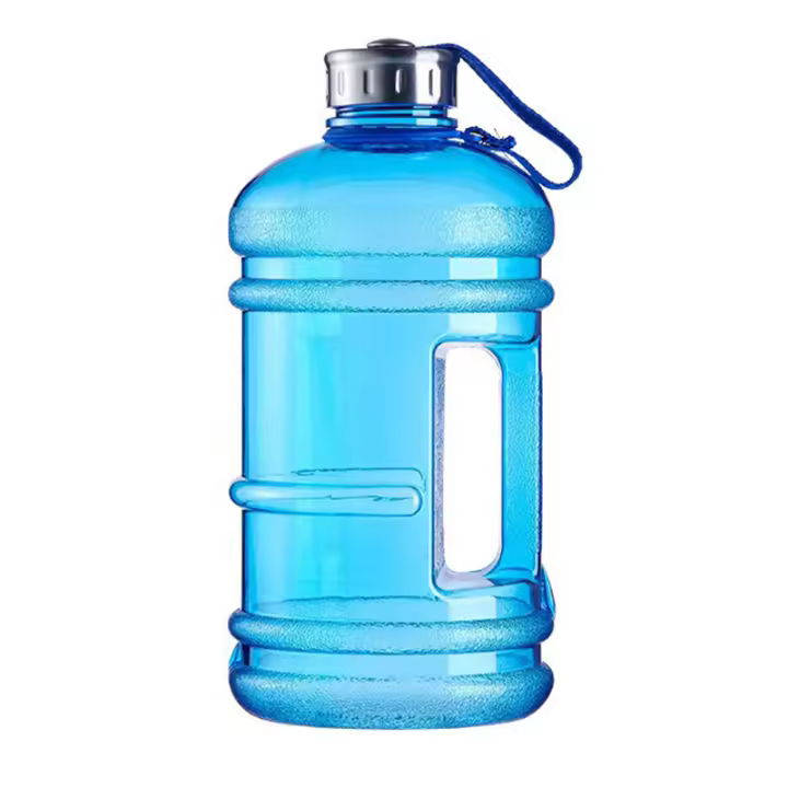 Botella De Agua Portátil De 2L PETG Gran Capacidad Para Ejercicio Y Deporte Con Mango Y Remojo Para Gimnasio Al Aire Libre - 1