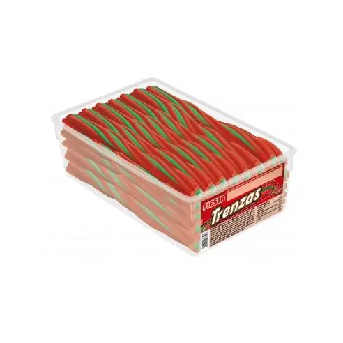 TRENZAS REGALIZ CEREZA Y SANDIA FIESTA 60 UNDS - 1