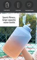 Botella De Deporte YCALLEY 2L Con Recordatorio De Silicone Y Taza De Sello Grande Capacidad De 1500ML/2300ML/3800ML Para Fitness - details 1