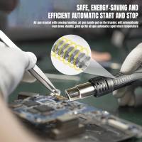 Estación de soldadura Digital LED 2 en 1, 800W, pistola de aire caliente, estación de retrabajo, soldador eléctrico para teléfono, PCB, IC, SMD, soldadura BGA - details 7