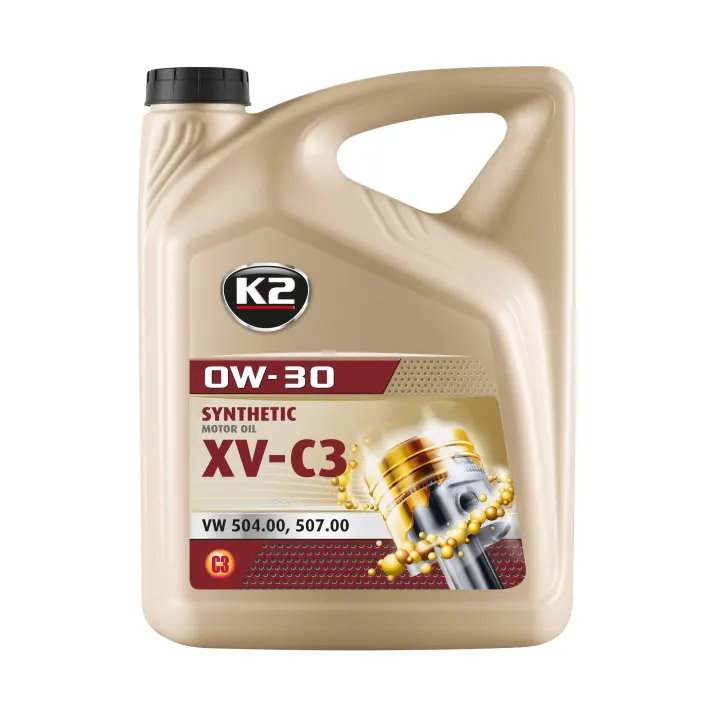 Aceite de Motor K2 0W30 XV-C3 (5L) - Lubricante de alta calidad para coches y vehículos comerciales ligeros modernos -O0335S - 1