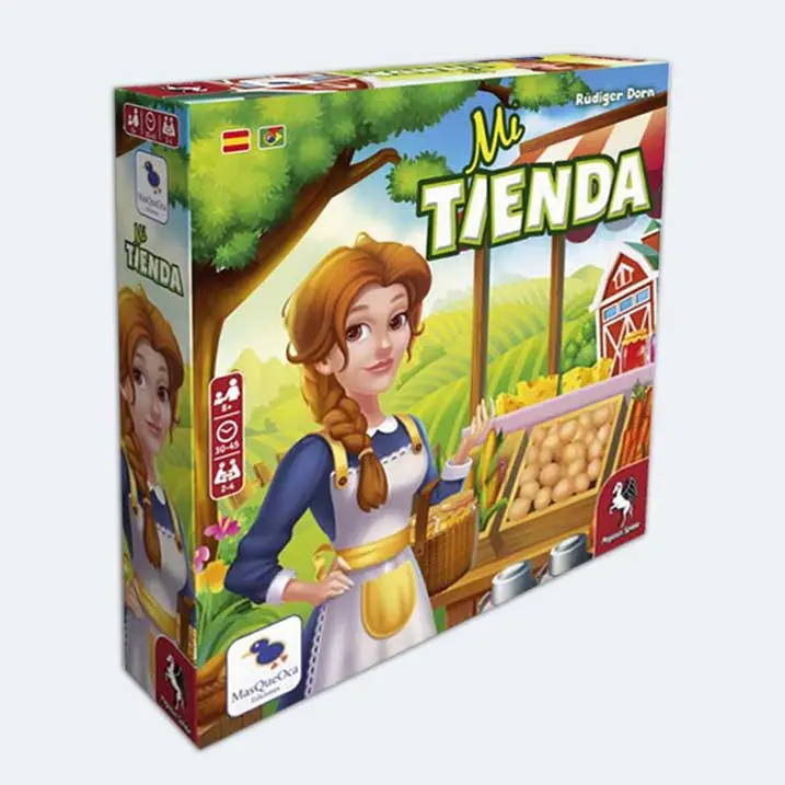 Mi tienda, juego de mesa familiar en Español, Administra una tienda de granja con dados - 1