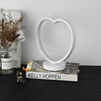 Lámpara De Mesa LED En Forma De Corazón Pequeña Para Habitación Boda Y Día De San Valentín Luz Nocturna Para Novios Blancas Para Lámpara De Mesa HVIERO - details 4