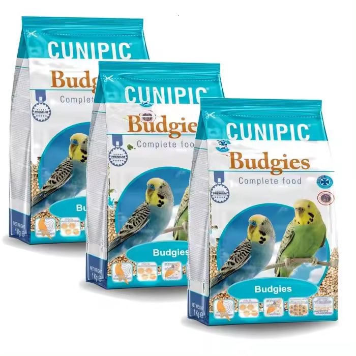 Pack de 3 x 1Kg - Cunipic Alimento Completo para Periquitos - 1