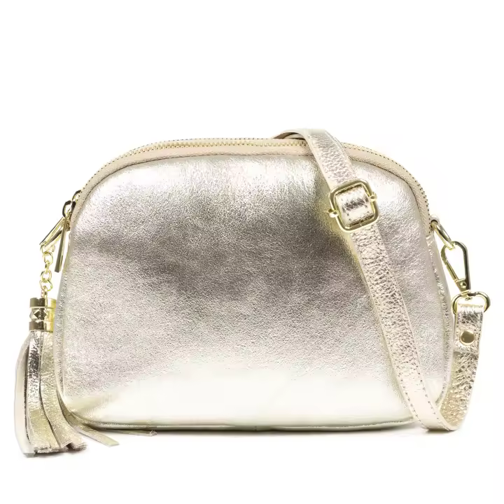 Firenze Artegiani. Aliminusa bolso bandolera Mujer.  Piel auténtica Gamuza Lacada. Made in Italy. Vera Pelle Italiana. - 1