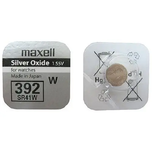 CABLEPELADO Pila de Boton oxido Plata | Pila 392 | Pila SR41W | Voltaje de la Pila: 1,55 V | Capacidad de batería: 39 mAh | 1 Unidad - 1