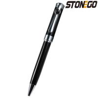 STONEGO Lápiz De Bola De Lujo Negro Tamaño Medio (1.0mm) Recargable Pluma Esfera Suave Para Escritura Metal - details 0