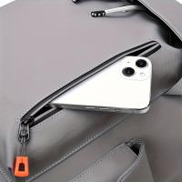 Bolsos,1PC Mochipa de moda para hombre de cuero artificial, resistant to Agua with Gran capacidad, Bolso de Hombre para computadora with Para computadora COMPART, forro de poliéster duradero, Correas ajustables - details 6