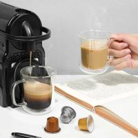 Taza De Cerveza Y Café De Vidrio Doble Muralla Resistente Al Calor Conjunto De Tazas De Whiskey Y Té Ecológico Transparente Para El Hogar - details 4