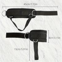Accesorios De Entrenamiento De Fuerza Para Piernas One Piece Deporte Fitness Estiramiento De Tobillo Con Hebilla Doble Anillo Para Hombres Y Mujeres - details 7