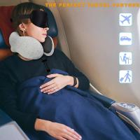 Almohada De Memoria Para Coche Viaje U-Cuadrada Almohada De Cuello Saludable Para Viajes Aéreos Familiar Almohada De Poliéster Y Algodón - details 2