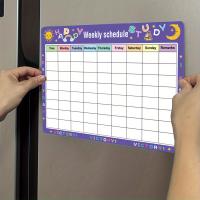 Calendario Magnético Para Nevera Planificador Semanal Y Mensual Tablero De Pizarra Blanca Con Sticker Para Mensajes Menú - details 3