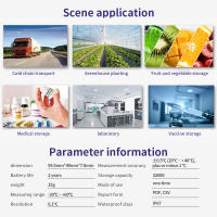 Logger De Temperatura USB Precisión Alta 32000 Puntos Registador De Termómetro Con Alarma Para Cadena Fría Refrigerada Generador De Reporte PDF - details 6