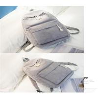 Mochila De Corduroy Para Mujer Diseño Escolar Con Rayas Bolsa De Viaje Para Adolescentes Mochila Deportiva Con Manijas Suaves Cierre De Cremallera - details 10