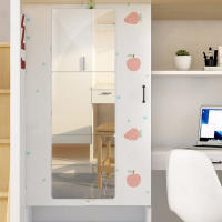 Espejo Largo De Pared Acrílico Suave Para El Hogar Marco Sin Marco Cuadrado Flexible Y Antirrompible Para Baño Sala De Estar Y Armario De Vestir - details 9