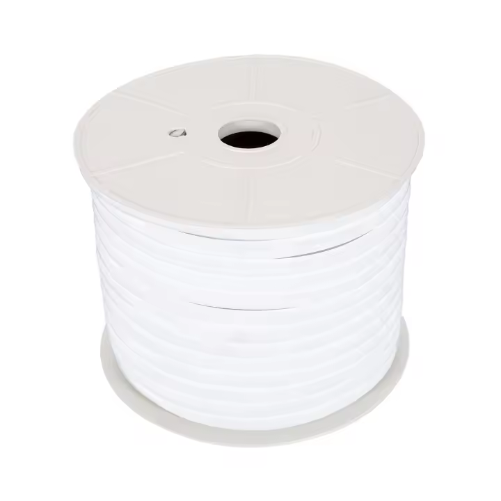 Ledkia Tira LED Neón Regulable 220V BOBINA 50m Blanco Frío Semicircular 180 7.5W/m Corte 100cm IP67 6000K Blanco Frío - 1