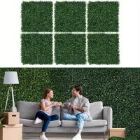 Pared De Plantas Artificiales 40x60cm Falso Césped Y Maleza Mat De Hierba Verde Falsa Panel De Valla Para Decoración De Hogar Y Jardín - details 3