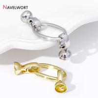 Conector De Perla Oval Platinado En Oro De 18K Para Hecho a Mano Pulseras Y Collares Cierre Suave Enchufe De Metal Para Joyería DIY - details 14