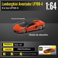Modelo De Coche Estático CCA MSZ 1:64 Lamborghini Aventador SVJ Colección De Juguetes De Metal Para Adultos Y Niños - details 5