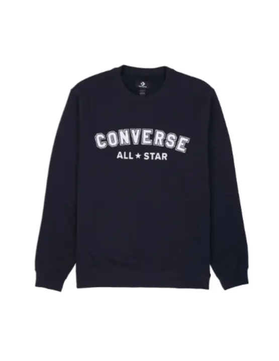 Sudadera Converse U Go-To Standard Negro/Blanco - 1