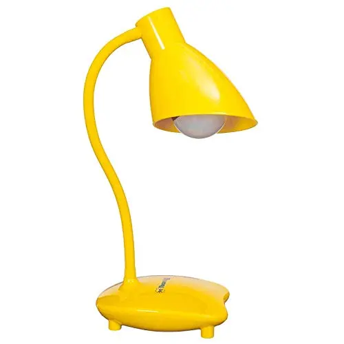 LAMPARA DE MESA DE LA MANGUERA EL MODELO BASE COLOR AMARILLA Solo se puede utilizar bombilla LED 5w. - 1