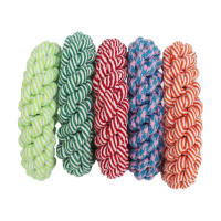 Juguete Para Perros Grande Diametro 17CM Resistente Mordida Redondo De Cuerda Juguete Para Masticar Para Perros Medianos Y Grandes Accesorios Para Golden Retriever Weimaraner - details 3