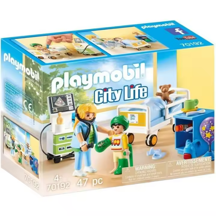 Playmobil Sala de Hospital Infantil 70192 | Juguete de Minifiguras - 1