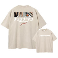 Camiseta De Anime Chainsaw Man Acid Vintage Retro Impresión Estilo Harajuku Para Mujer Algodón Casual Manga Corta Camiseta - details 7
