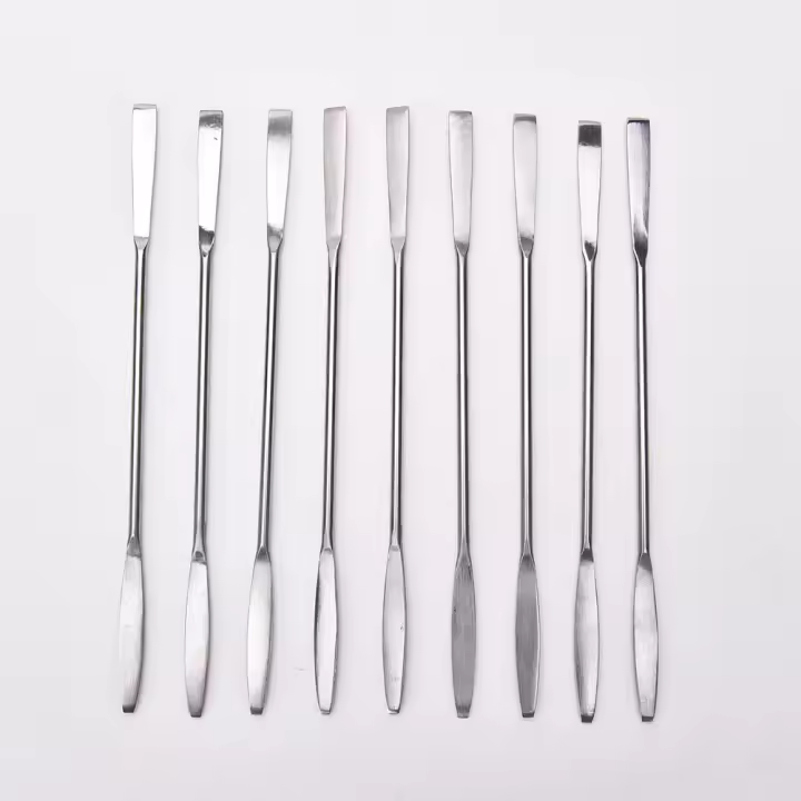 Herramienta De Maquillaje Y Nail Art Palanca De Acero Inoxidable Para Mezclar Crema De Pulverizar Y Blanquear Paleta De Espátulas Y Palitos - 1
