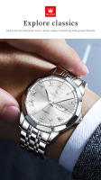 Reloj De Cuarzo De Lujo OLEVS Para Parejas Reloj Elegante De Hombre Y Mujer Calidad Superior Con Dial Luminoso Resistente Al Agua Regalo Ideal Para Novios - details 7