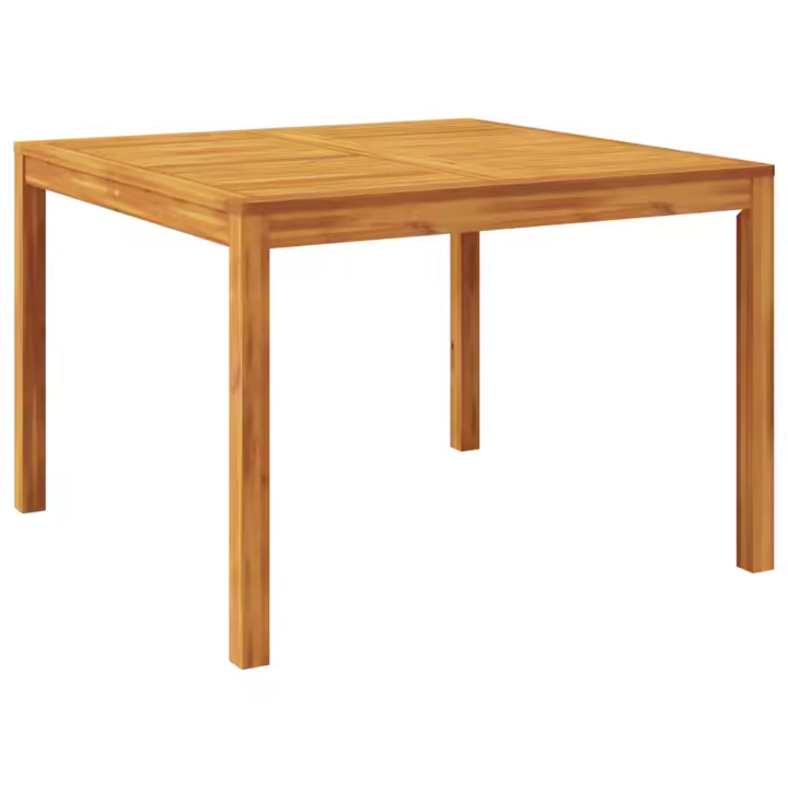 Mesa de Jardín de Madera maciza de Acacia 110x110x75 cm - 1