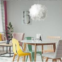 Lámpara de techo colgante lámpara moderna lámpara de araña sala de estar luz de techo sala de estar pluma colgante lámpara de pluma deco - details 1