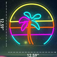 Luz Neón LED De Palma Solar Para Decoración De Fiesta Bar Restaurante Habitación Vista Tropical Playa Regalo De Navidad - details 2