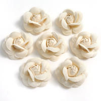 5Pcs Cabezas De Flores Rosa Artificiales Para Decoración De Hogar Boda DIY Wreath Accesorios Para Scrapbook Flores Falsas De Seda Para Aniversario Baño De Muybridal - details 6