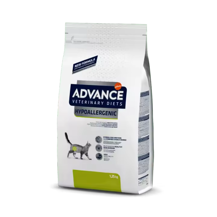 Affinity ADVANCE VETERINARY DIETS Hypoallergenic para GATOS - Alimento Hipoalergénico con Proteína Hidrolizada 1,25 KG - 1