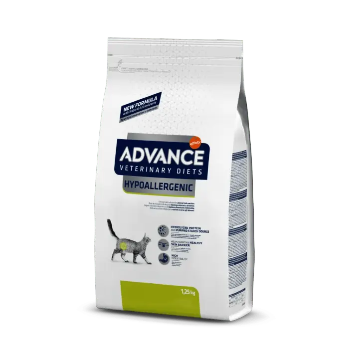 Affinity ADVANCE VETERINARY DIETS Hypoallergenic para GATOS - Alimento Hipoalergénico con Proteína Hidrolizada 1,25 KG - 1